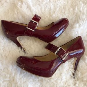 Gianni Bini Britney Ferrari Burgundy Heels